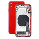 Заден калъф със малки части за iPhone XR, червен, Red