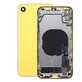Заден калъф със малки части за iPhone XR, жълт, Yellow