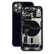 Заден калъф със малки части за iPhone 12, черен, Black