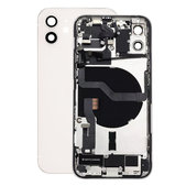Заден калъф със малки части за iPhone 12, бял, White