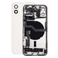 Заден калъф със малки части за iPhone 12, бял, White