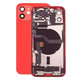 Заден калъф със малки части за iPhone 12, червен, Red