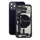 Заден калъф със малки части за iPhone 12 Mini, черен, Black