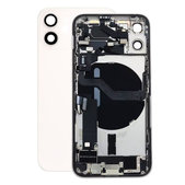 Заден калъф със малки части за iPhone 12 Mini, бял, White