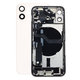 Заден калъф със малки части за iPhone 12 Mini, бял, White