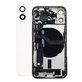 Заден калъф със малки части за iPhone 12 Mini, бял, White