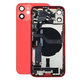 Заден калъф със малки части за iPhone 12 Mini, червен, Red