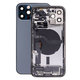 Заден калъф със малки части за iPhone 12 Pro, син, Blue