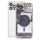 Заден калъф със малки части за iPhone 12 Pro Max, Сребро, Silver