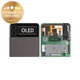 дисплей за Samsung Z Flip 3 F711B, Тъчскрийн и рамка, външен, GH97-26773A, Phantom Black, Genuine Service Pack