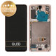 дисплей за Samsung S21 G991B, Тъчскрийн и рамка, GH82-24544B, GH82-24545B, GH82-27255B, GH82-27256B, Phantom Violet, Genuine Service Pack