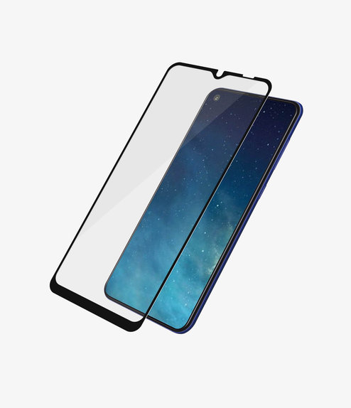 Закалено стъкло съвместимо с калъф за Samsung A22 5G, Черно, Black
