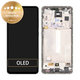 дисплей за Samsung A52s 5G A528B, Тъчскрийн и рамка, GH82-26861E, GH82-26863E, GH82-26910E, GH82-26909E, Awesome Mint, Genuine Service Pack