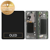 дисплей за Samsung Z Fold 3 F926B, Тъчскрийн и рамка, GH82-26283B, Phantom Green, Genuine Service Pack