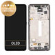 дисплей за Samsung A52s 5G A528B, Тъчскрийн и рамка, GH82-26861A, GH82-26863A, GH82-26910A, GH82-26909A, Awesome Black, Genuine Service Pack