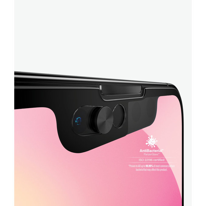 Закалено стъкло съвместимо с калъф и плъзгач за камерата AB за iPhone 13 mini, Черно, Black