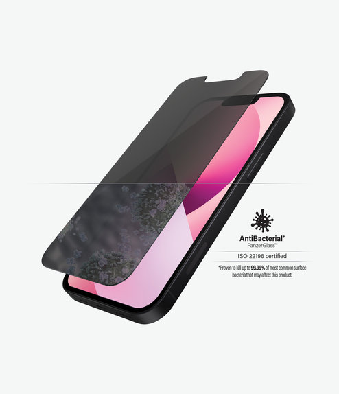 Закалено стъкло стандартно с поверителност AB за iPhone 13 mini, Прозрачен, Transparent