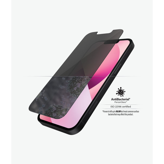 Закалено стъкло стандартно с поверителност AB за iPhone 13 mini, Прозрачен, Transparent