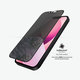 Закалено стъкло съвместимо с калъф с поверителност AB за iPhone 13 mini, Черно, Black