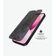 Закалено стъкло съвместимо с калъф с поверителност AB за iPhone 13 mini, Черно, Black
