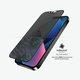 Закалено стъкло съвместимо с калъф с поверителност AB за iPhone 13, 13 Pro и 14, Черно, Black