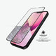 Закалено стъкло съвместимо с калъф AB за iPhone 13 mini, Черно, Black