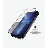 Закалено стъкло съвместимо с калъф против отблясъци AB за iPhone 13 Pro Max и 14 Plus, Черно, Black