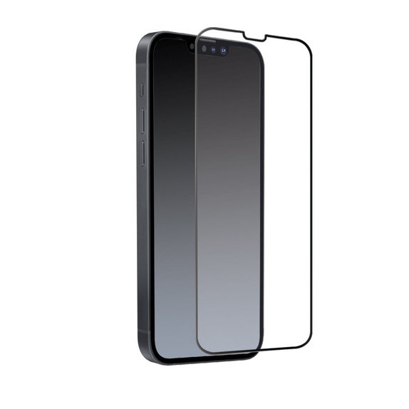 Закалено стъкло с пълно покритие за iPhone 13 mini, Черно, Black, SBS
