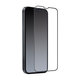 Закалено стъкло с пълно покритие за iPhone 13, 13 Pro и 14, Черно, Black, SBS