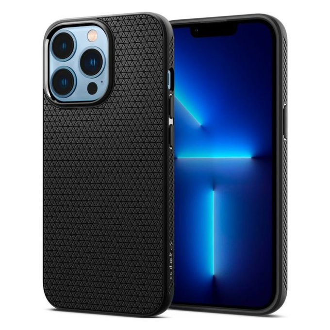 Калъф Liquid Air за iPhone 13 Pro Max, Черно, Black
