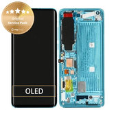 дисплей за Xiaomi Mi 10 M2001J2G, Тъчскрийн и рамка, 56000600J200, Coral Green, Genuine Service Pack