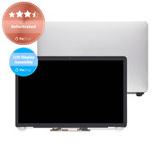 LCD дисплей за MacBook Air 13" A1932 (2018), предно стъкло, корпус, Сребрист, Refurbished