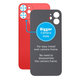 задния капак с голям отвор за камера за iPhone 12 Mini, червен, Red