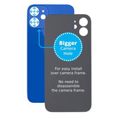 задния капак с голям отвор за камера за iPhone 12 Mini, син, Blue