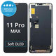 Дисплей Soft OLED за iPhone 11 Pro Max, Тъчскрийн с рамка, FixPremium