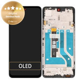 дисплей за Motorola Edge 20 Lite XT2139, Тъчскрийн и рамка, 5D68C19271, Genuine Service Pack