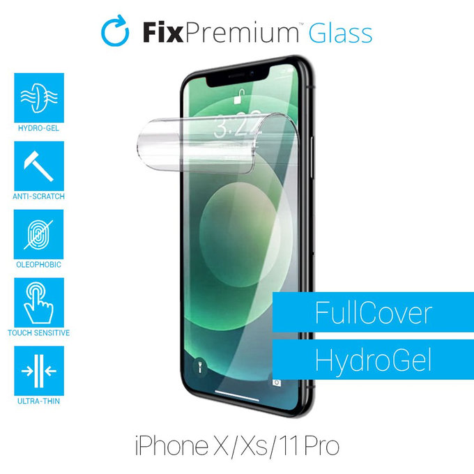 Хидрогел HD протектор за екран за iPhone X, XS и 11 Pro, FixPremium