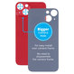 задния капак с голям отвор за камера за iPhone 13, червен, Red