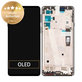 дисплей за Motorola Edge 20 XT2143, Тъчскрийн и рамка, 5D68C19192, Frostred Grey, Genuine Service Pack