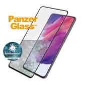 Закалено стъкло Case Friendly AB за Samsung S21 FE, Черно, Black, PanzerGlass