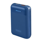 Външна батерия 10 000 mAh, USB, USB-C PowerDelivery 20W, Синьо, Blue, SBS
