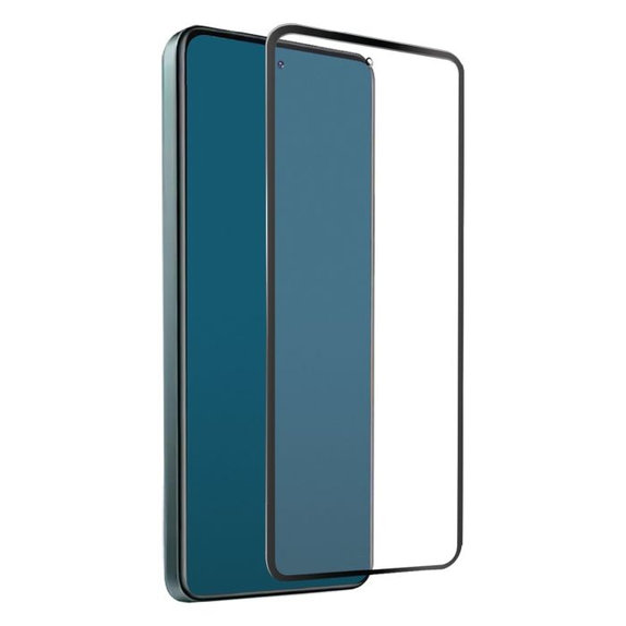 Закалено стъкло с пълно покритие за Xiaomi Червено, Redmi Note 11 Pro, Note 11 Pro 5G и Poco X4 Pro, Черно, Black, SBS