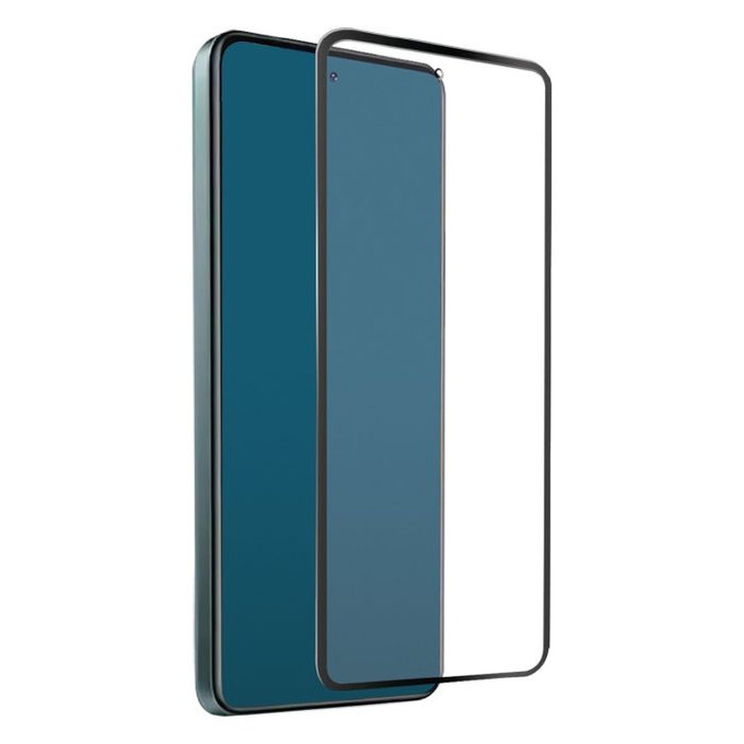 Закалено стъкло с пълно покритие за Xiaomi Червено, Redmi Note 11 Pro, Note 11 Pro 5G и Poco X4 Pro, Черно, Black, SBS