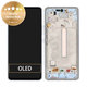 дисплей за Samsung A53 5G A536B, Тъчскрийн и рамка, GH82-28024C, GH82-28025C, Awesome Blue, Genuine Service Pack