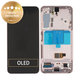 дисплей за Samsung S22 S901B, Тъчскрийн и рамка, GH82-27520D, GH82-27521D, Pink Gold, Genuine Service Pack