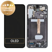 дисплей за Samsung S22 Plus S906B, Тъчскрийн и рамка, GH82-27500A, GH82-27501A, Phantom Black, Genuine Service Pack