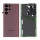 Капак на батерията за Samsung S22 Ultra S908B, GH82-27457B, Burgundy, Genuine Service Pack
