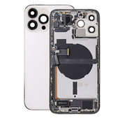 Заден калъф със малки части за iPhone 13 Pro Max, Сребро, Silver