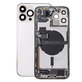 Заден калъф със малки части за iPhone 13 Pro Max, Сребро, Silver