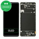 дисплей OLED за Samsung A71 A715F, Тъчскрийн и рамка, Small Size Panel